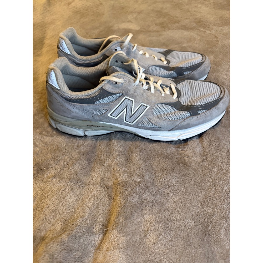 New Balance 990v3 Grey Made in USA Mens Sneakers M990GL3 Size 16